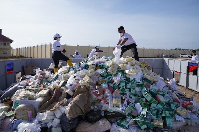 desctuction de drogue