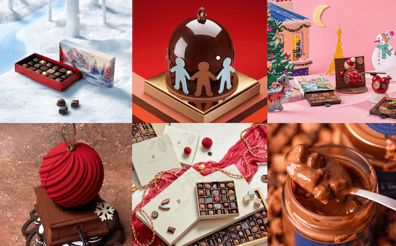 Patchwork des publicités de chocolats en 2025