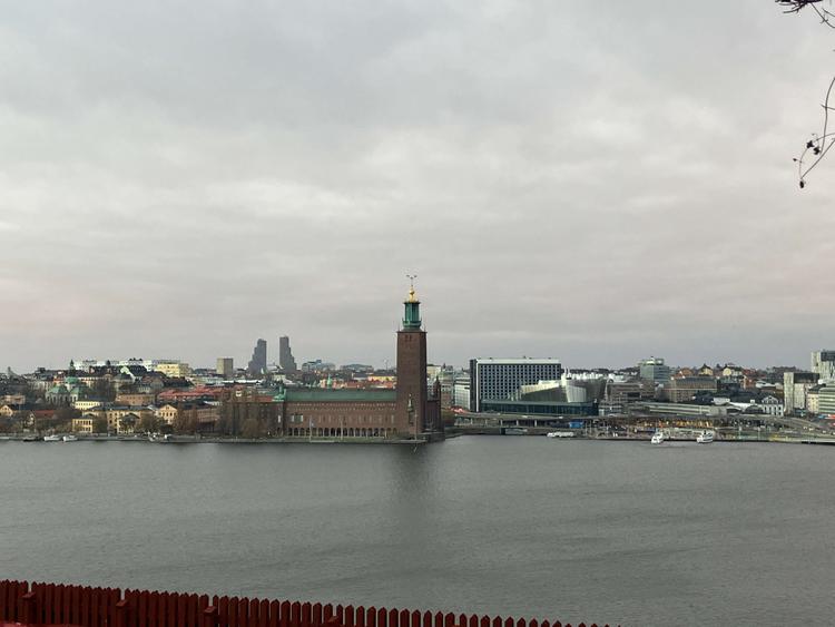 Vue panoramique sur la ville de Stockholm et l'Hôtel de Ville