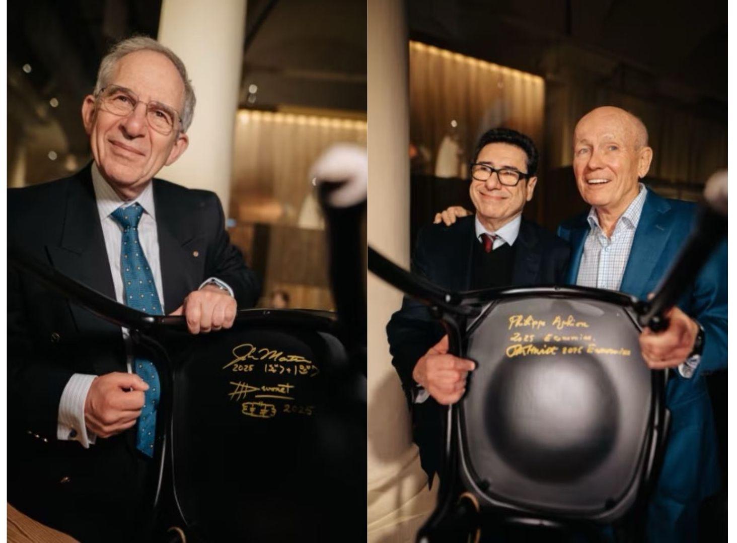 Michel Devoret, Philippe Aghion et Peter Howitt reçoivent prix Nobel