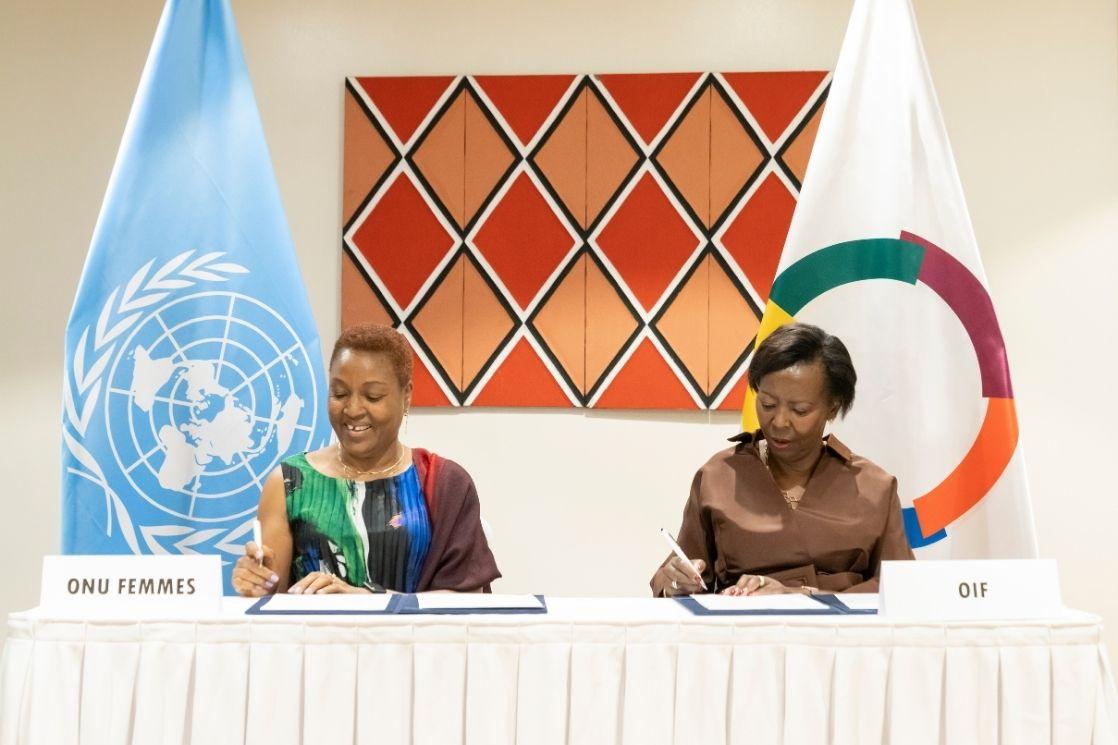 Signature du MoU ONU FEMMES-OIF - Kigali - Photo OIF