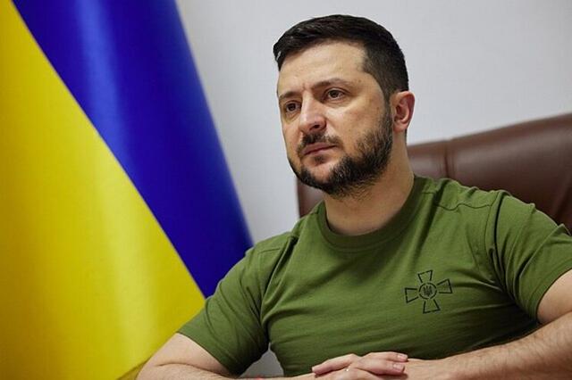Le président de l'ukraine Volodymyr Zelensky