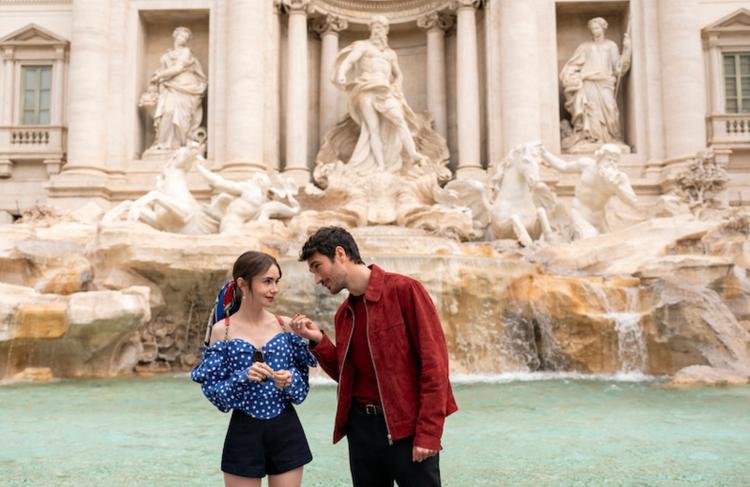 emily et gabriel à Rome pour la saison 5