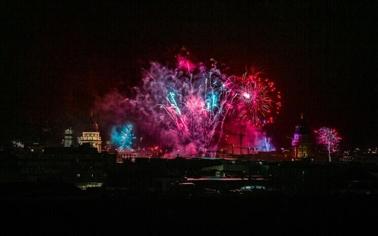 Feux d'artifices à Berlin