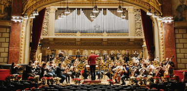 orchestre avec chef instrument théâtre 