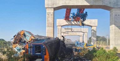 Accident grue train Thaïlande 