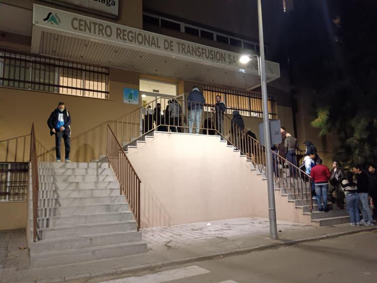 Queue pour donner son sang à Malaga (@malagajunta)