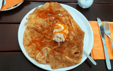 Photo de crêpe suzette