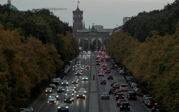 Circulation dans les rues berlinoises