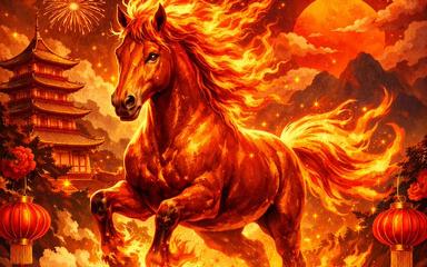 cheval de feu