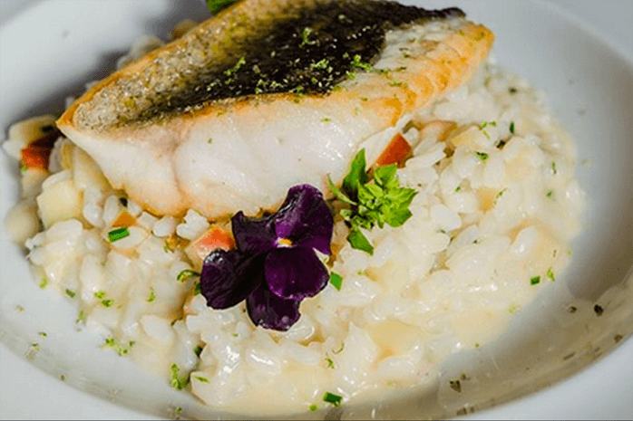 Plat de Bar par la Chef Justa Nobre