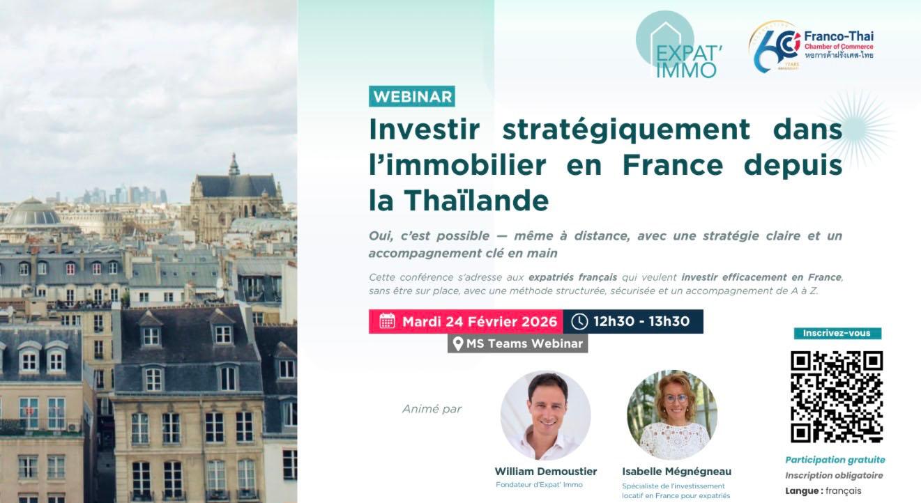 Webinaire Thaïlande investir en France 
