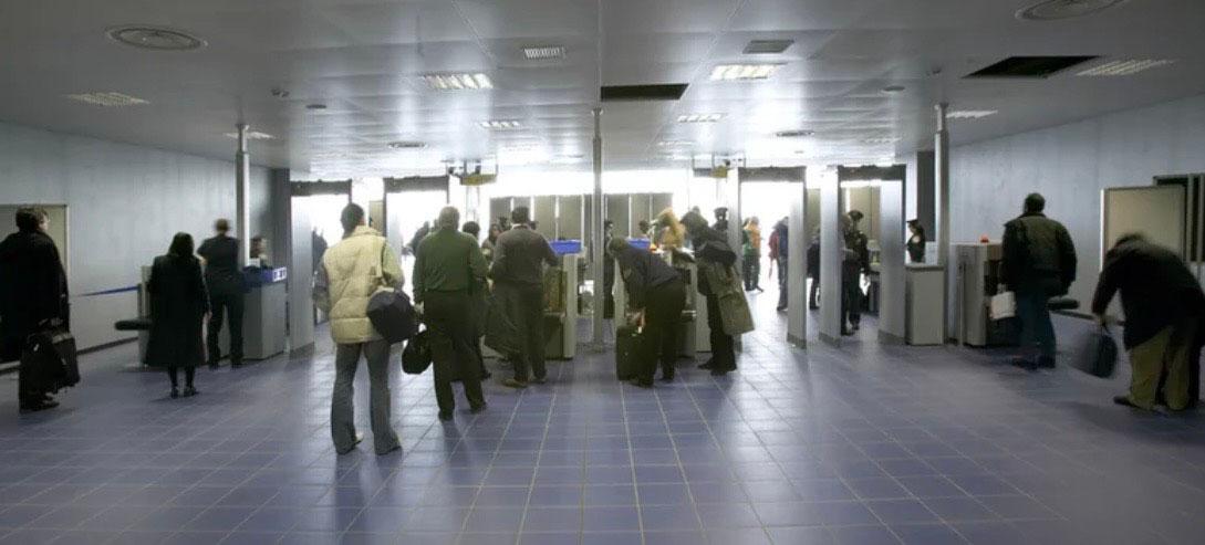 Contrôle passagers aéroport 