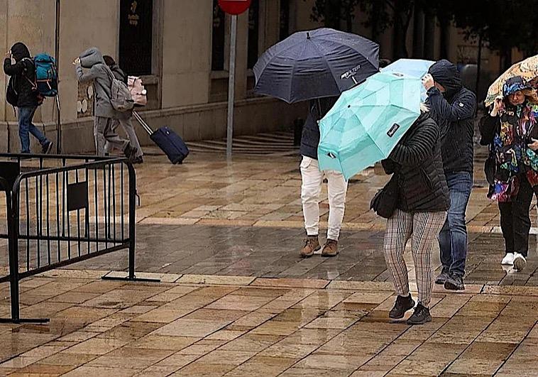 @DiarioSur Retour de la pluie à Malaga, tempête Leonardo 
