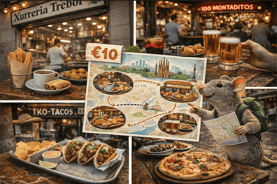 L'itinéraire du rat à Barcelone