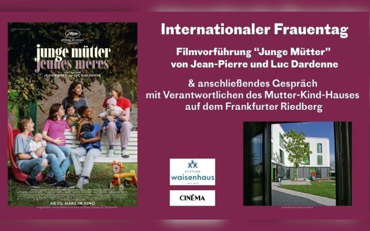 Affiche pour la projection du film "Jeunes Mères"