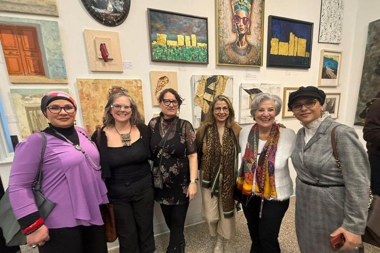 Les peintres de l'exposition