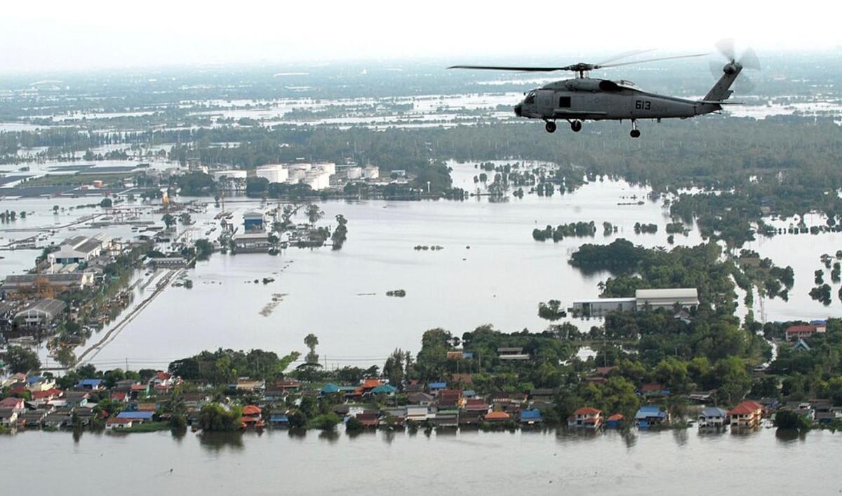 Inondations campagne Thaïlande 