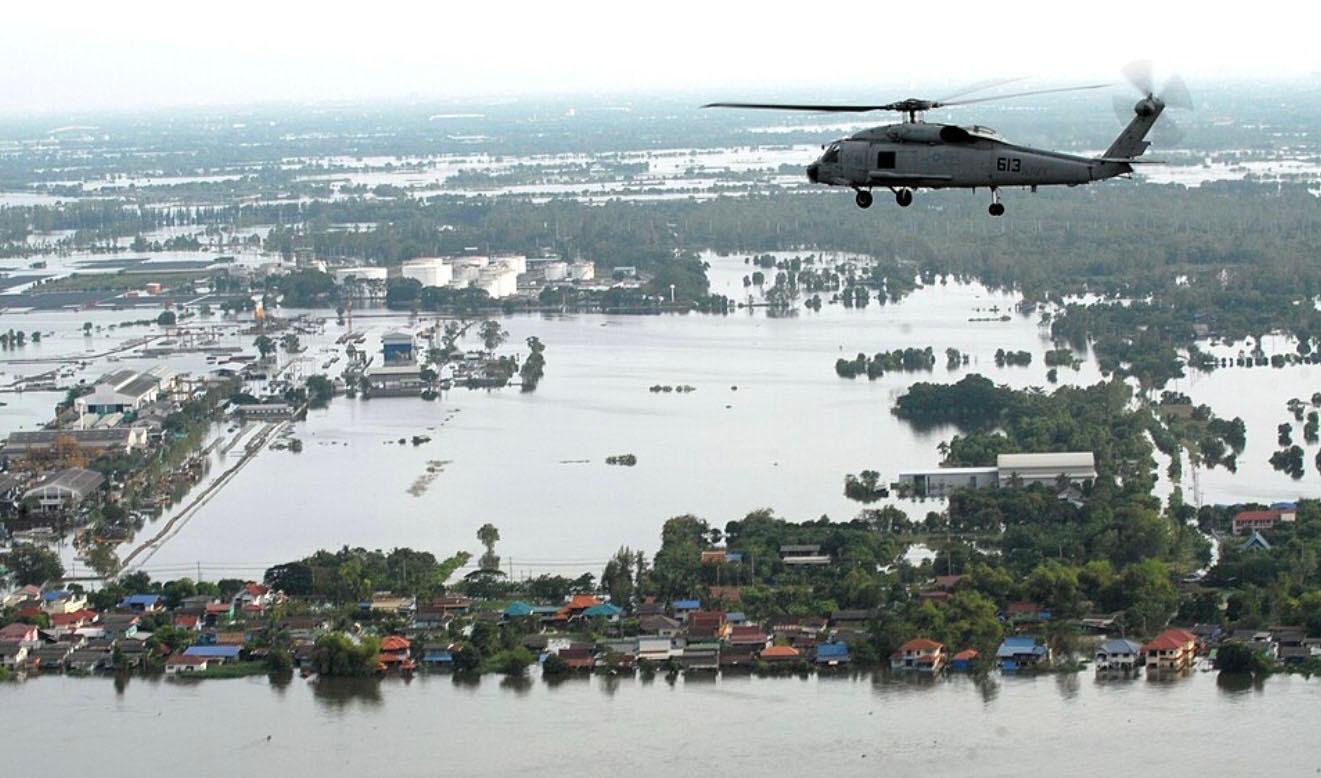 Inondations campagne Thaïlande 