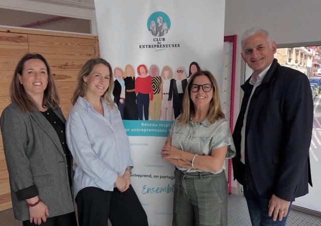 Photo des représentants du club des entrepreneuses à Barcelone pour l'évènement AUDACE 
