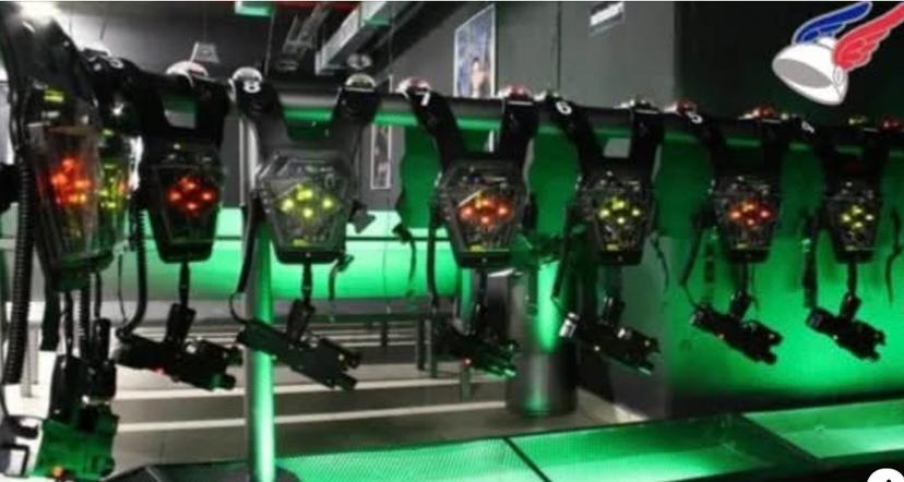 un jeu de laser game