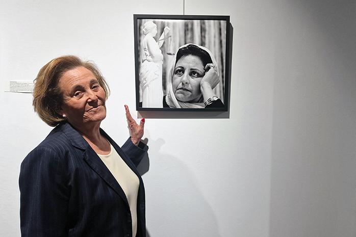 Micheline Pelletier, portrait de Shirin Ebadi, Nobel de la paix  iranienne 2003