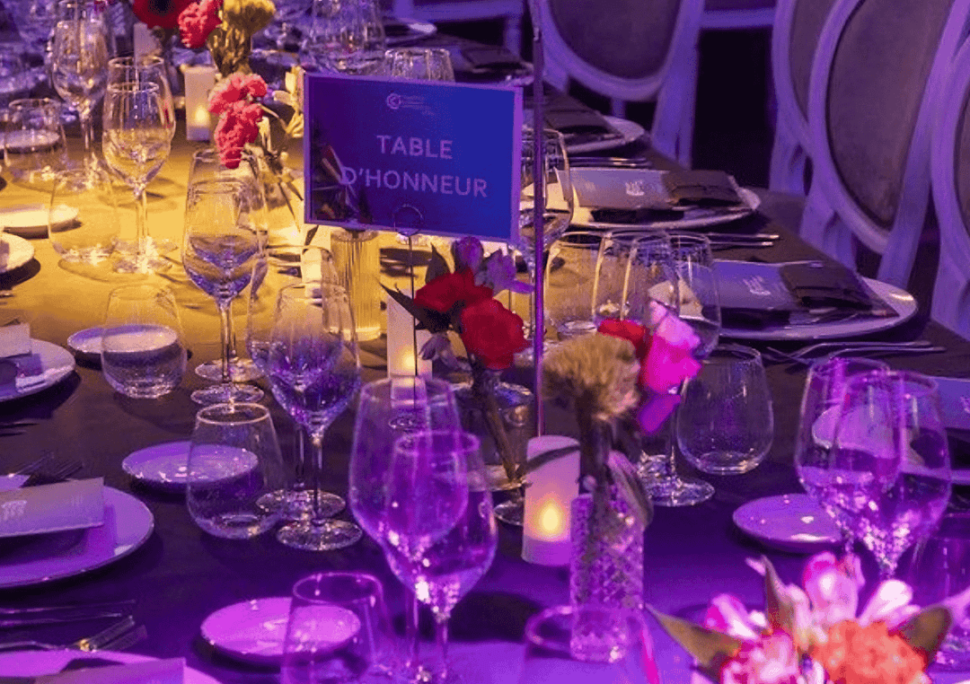 Table d'honneur 