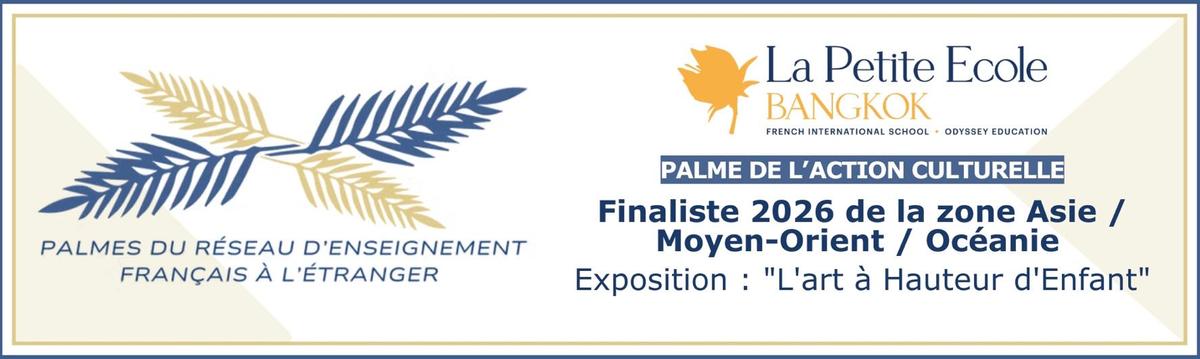 Palme culturelle aefe pour La Petite École Bangkok 