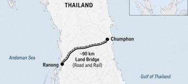 Pont terrestre Thaïlande 