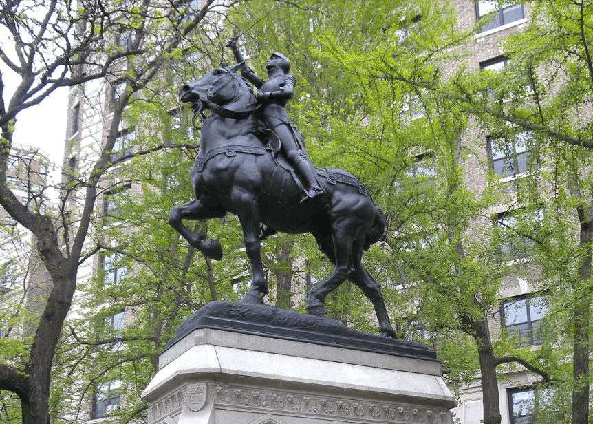 Jeanne d'Arc statue Riverside Park