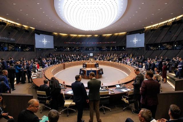 Réunion des ministres des Affaires étrangères de l'Alliance atlantique avec Mark Rutte, secrétaire général de l'Alliance. MAUC