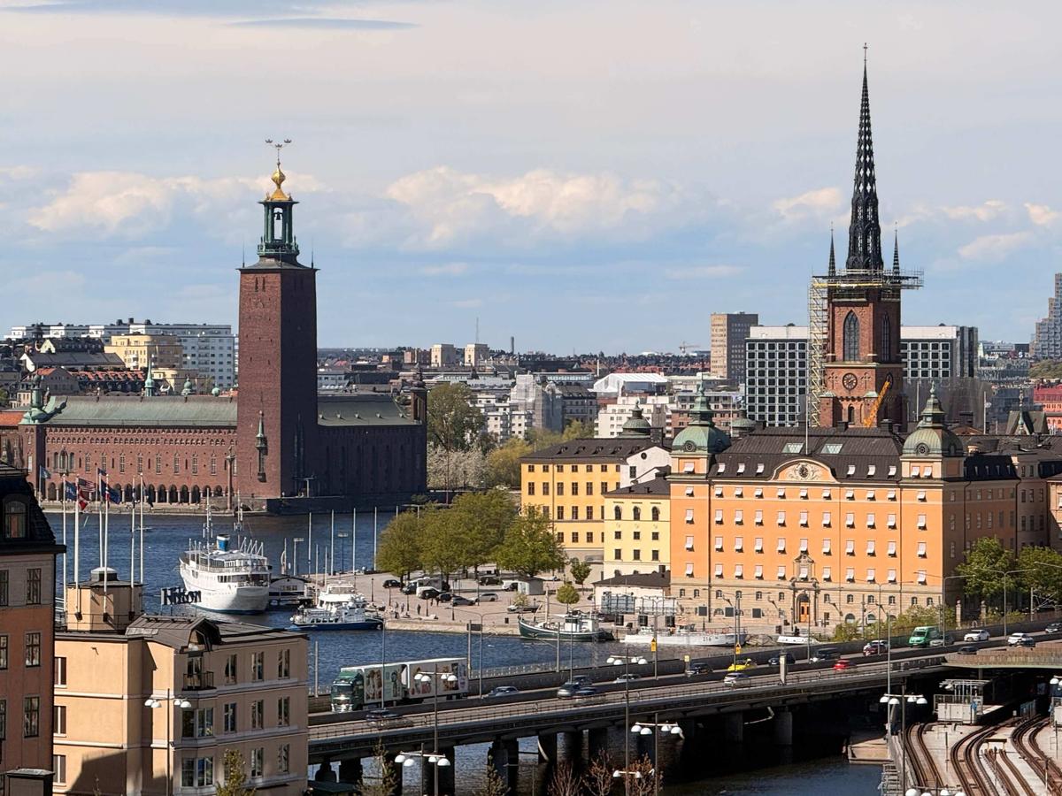 Vue de haut sur la ville de Stockholm