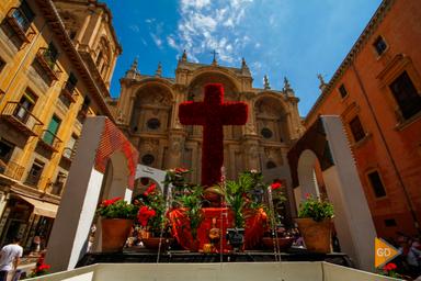 Cruces de Mayo Granada Andalucía les Croix de Mai Andalousie