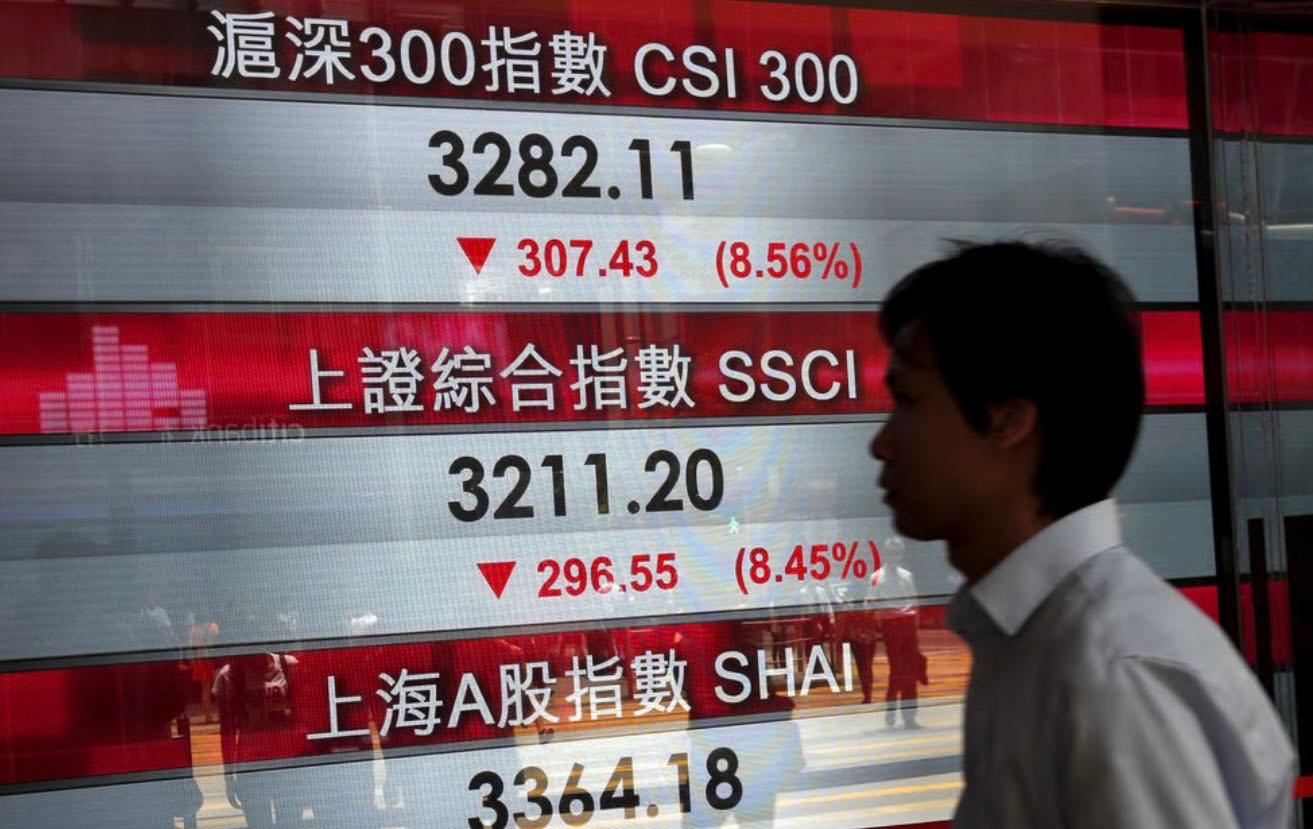 Panneau finance chinois