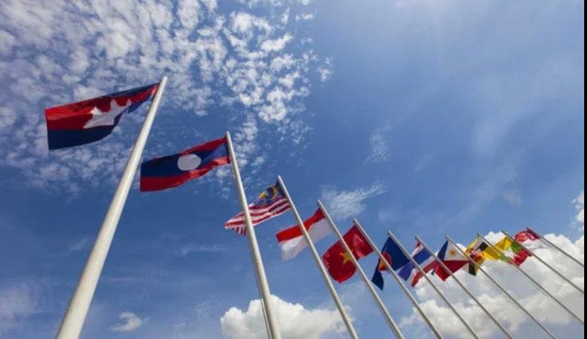 Drapeaux ASEAN 