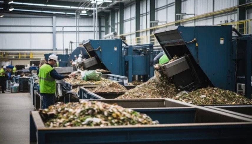Usine de recyclage 