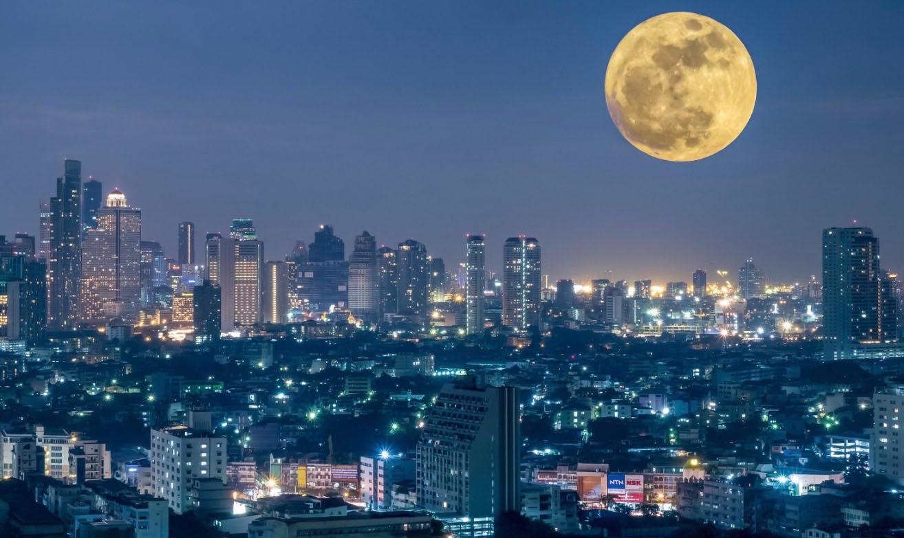 Bangkok sous la lune