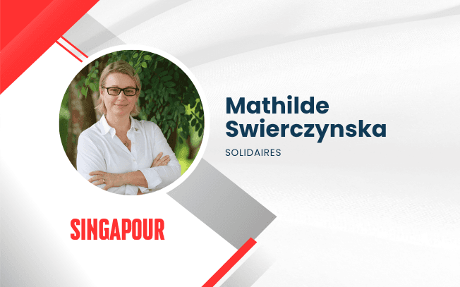 Mathilde Swierczynska à Singapour 