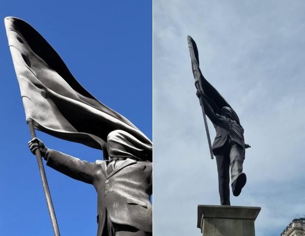 banksy statue londres