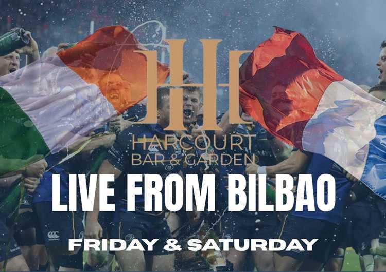 Finales européennes de rugby diffusée live au Harcourt Bar de Dublin