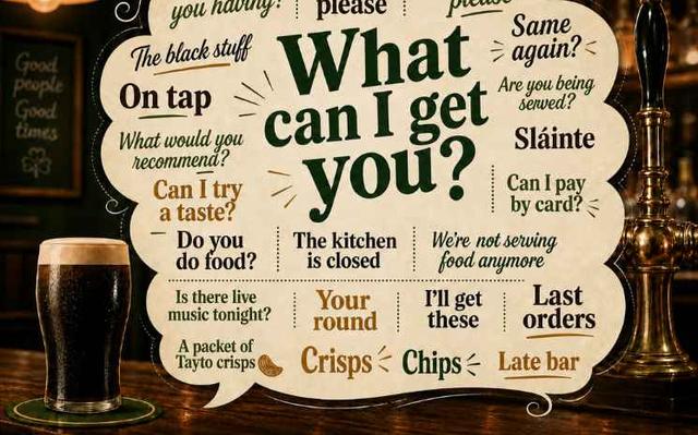 vocabulaire du pub en Irlande