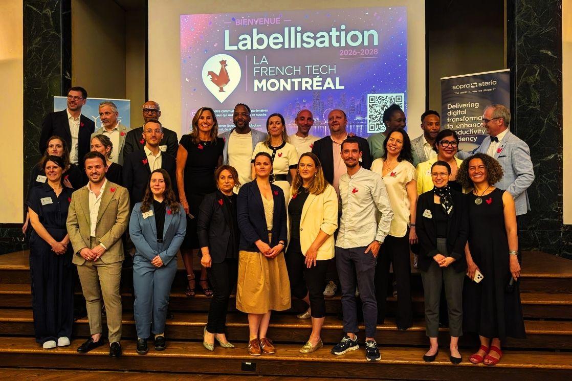 Equipe French Tech Montréal entoure Marie Lapierre, Consule générale de France à Montréal - Photos LPJ
