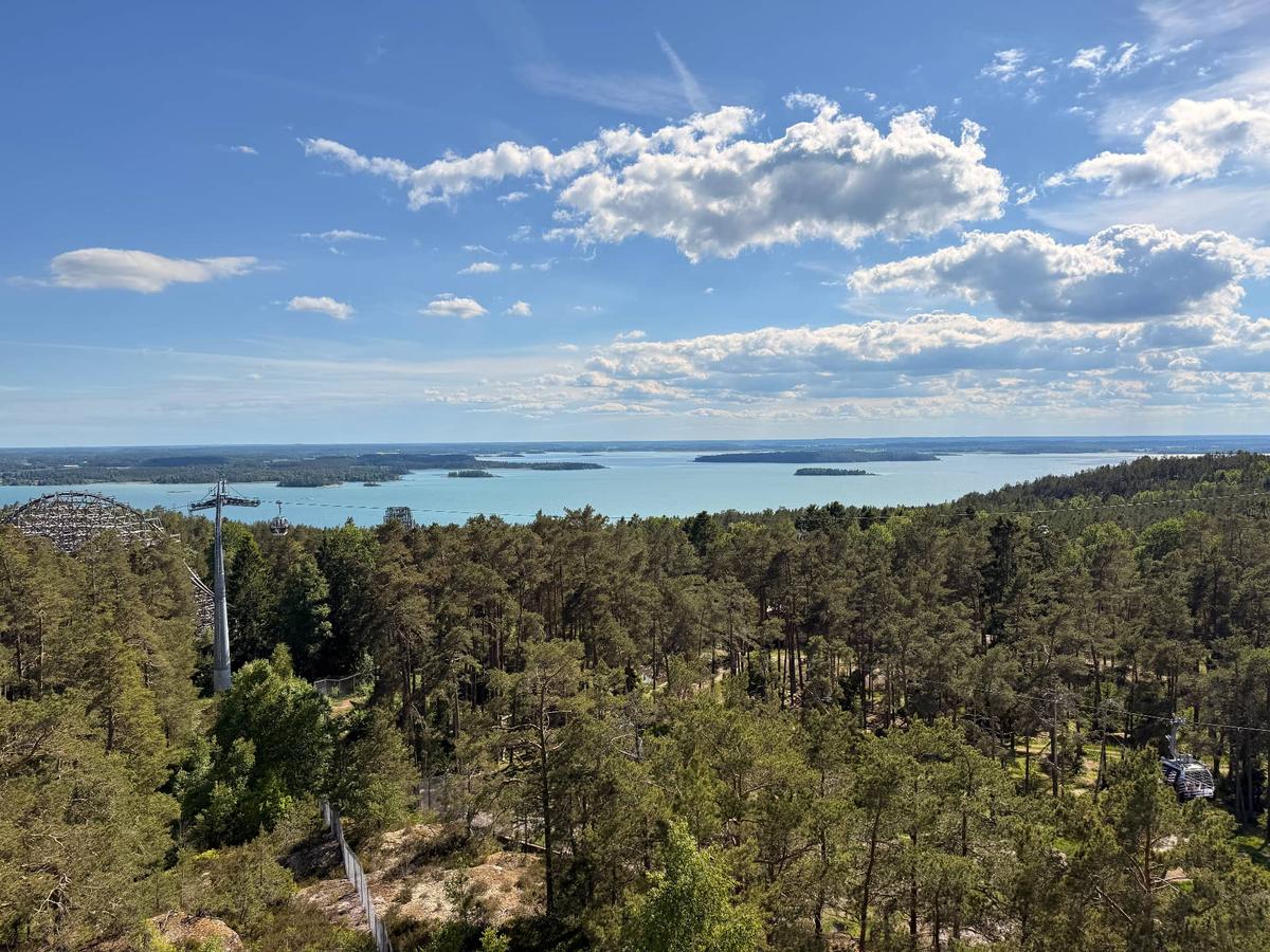 vue aérienne au dessus du parc
