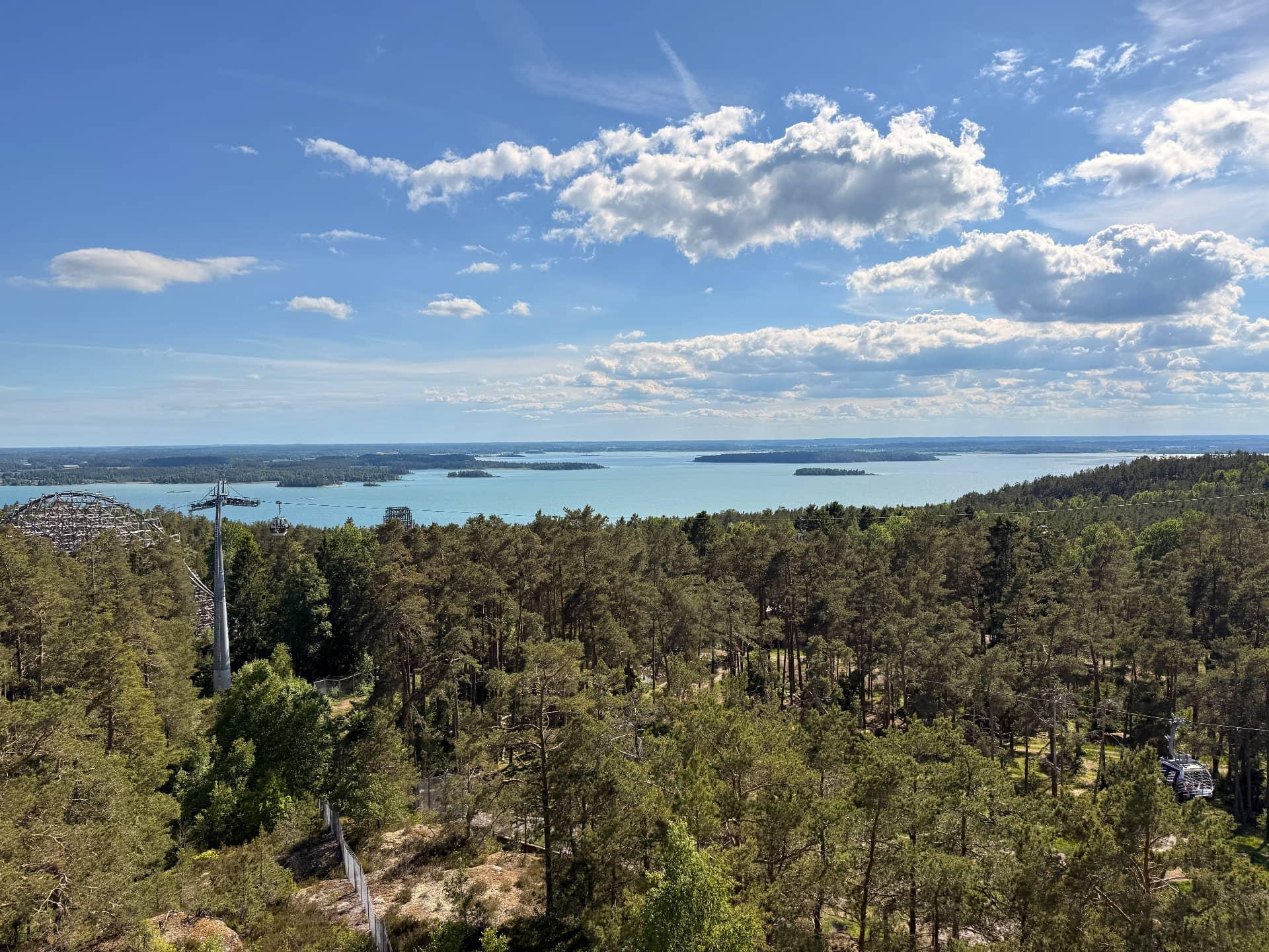 vue aérienne au dessus du parc