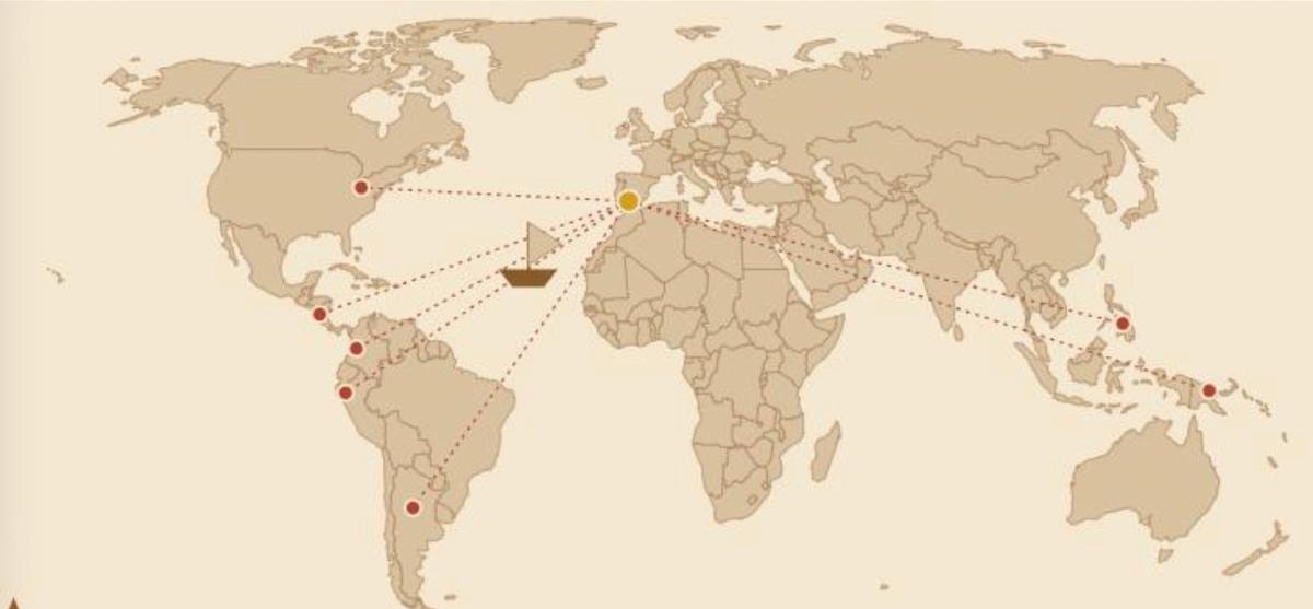 Carte des villes andalouses
