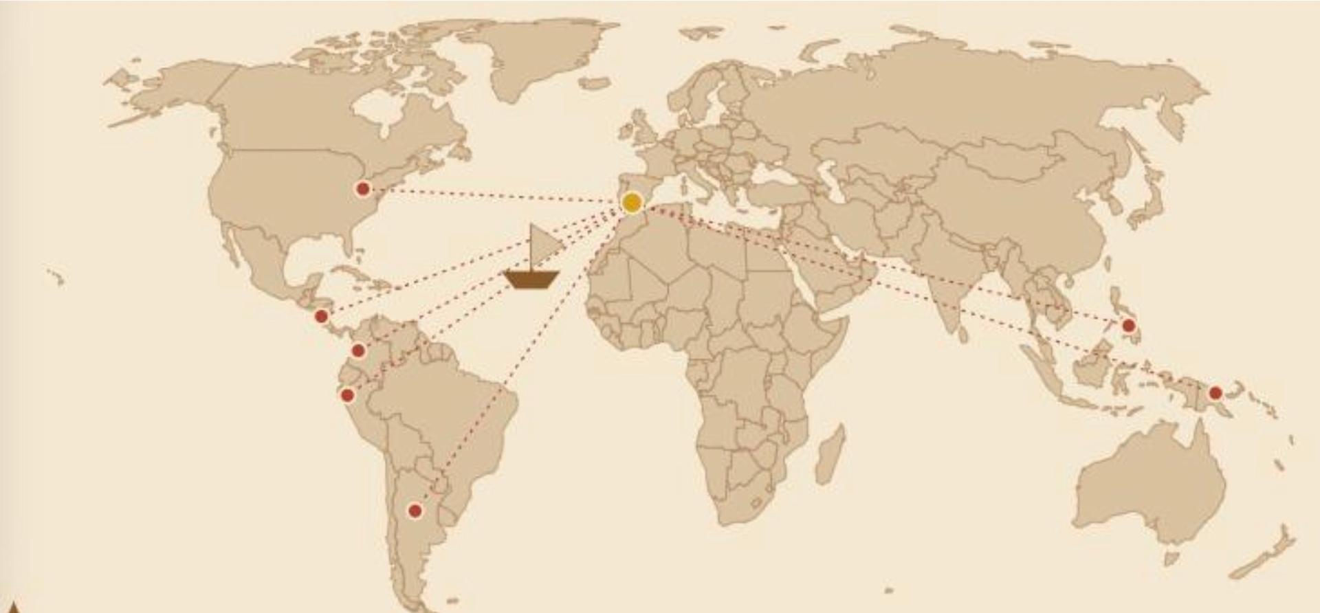 Carte des villes andalouses