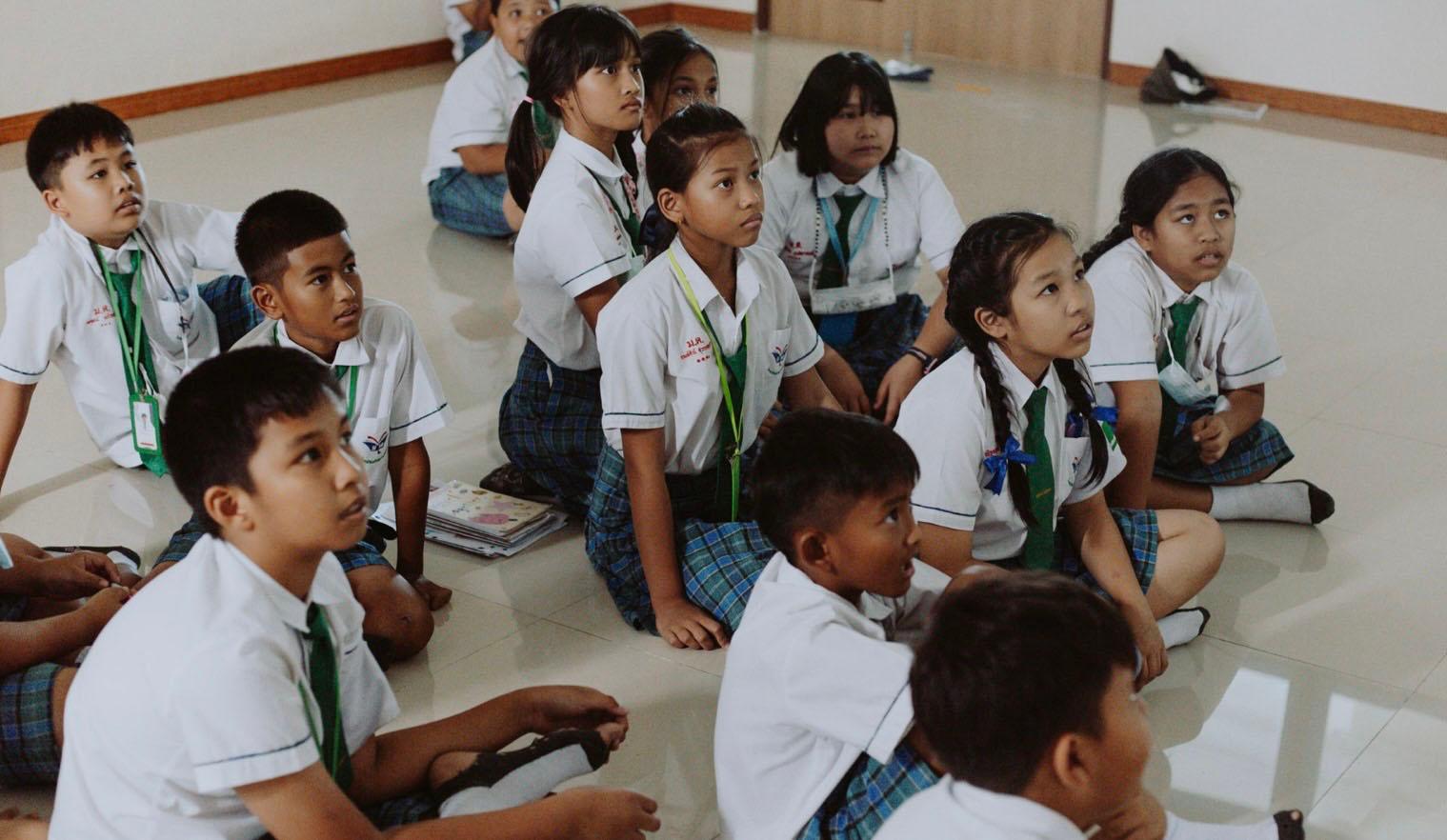 Écoliers thaïlandais 