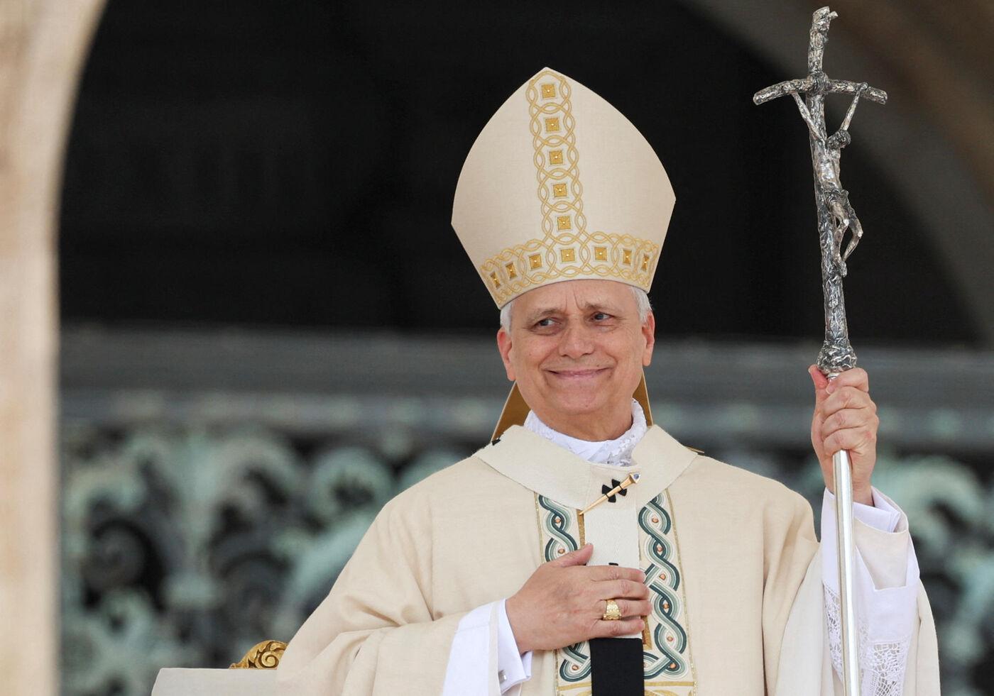 Le pape Léon XIV lors de sa messe inaugurale au Vatican, le 18 mai. 