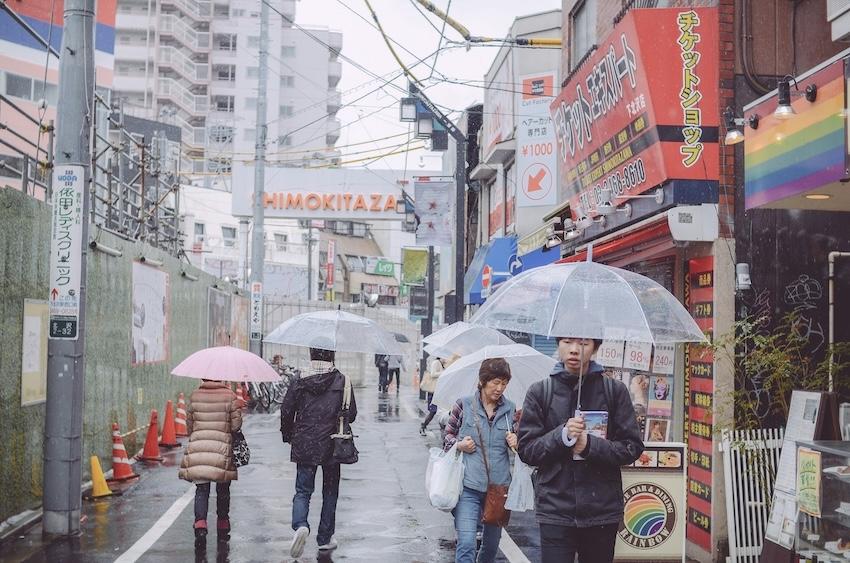Parapluies transparents Japon Tokyo