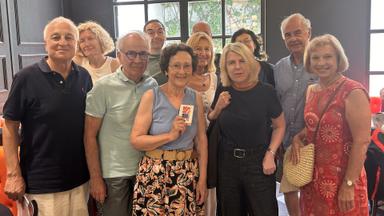 les participants au café catalan